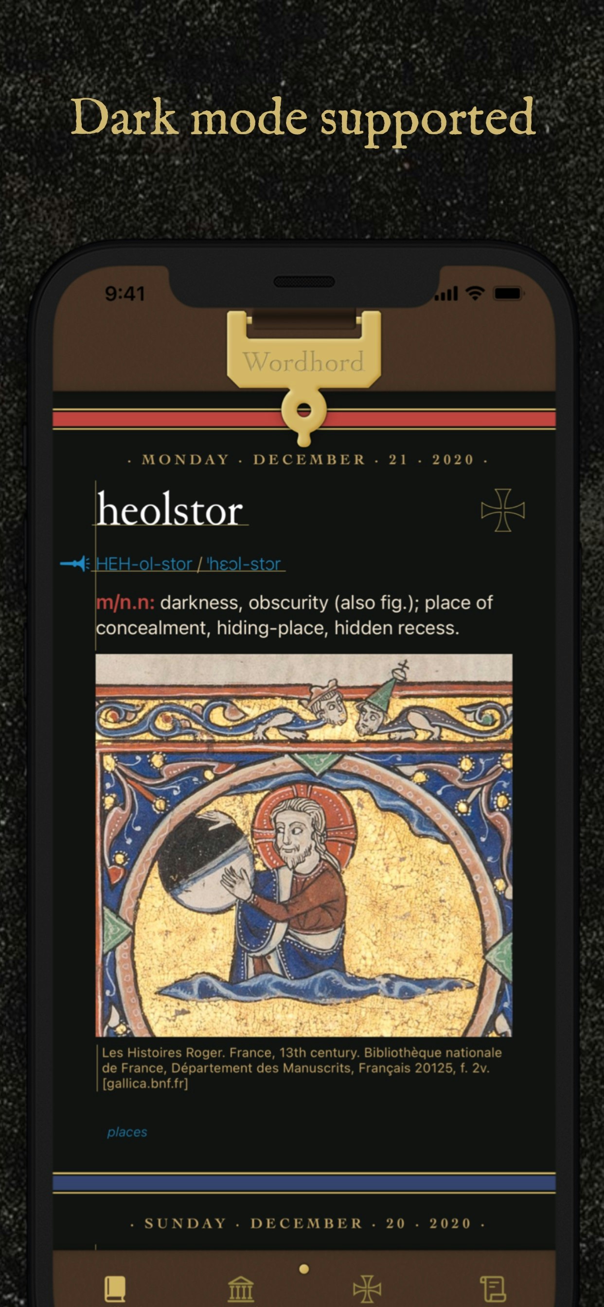 Old English Wordhord iOS app gallery image