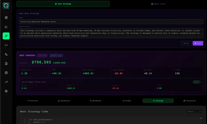 AutoQuant screenshot 4