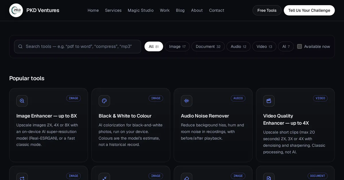 PKD Ventures Free AI Tools gallery image
