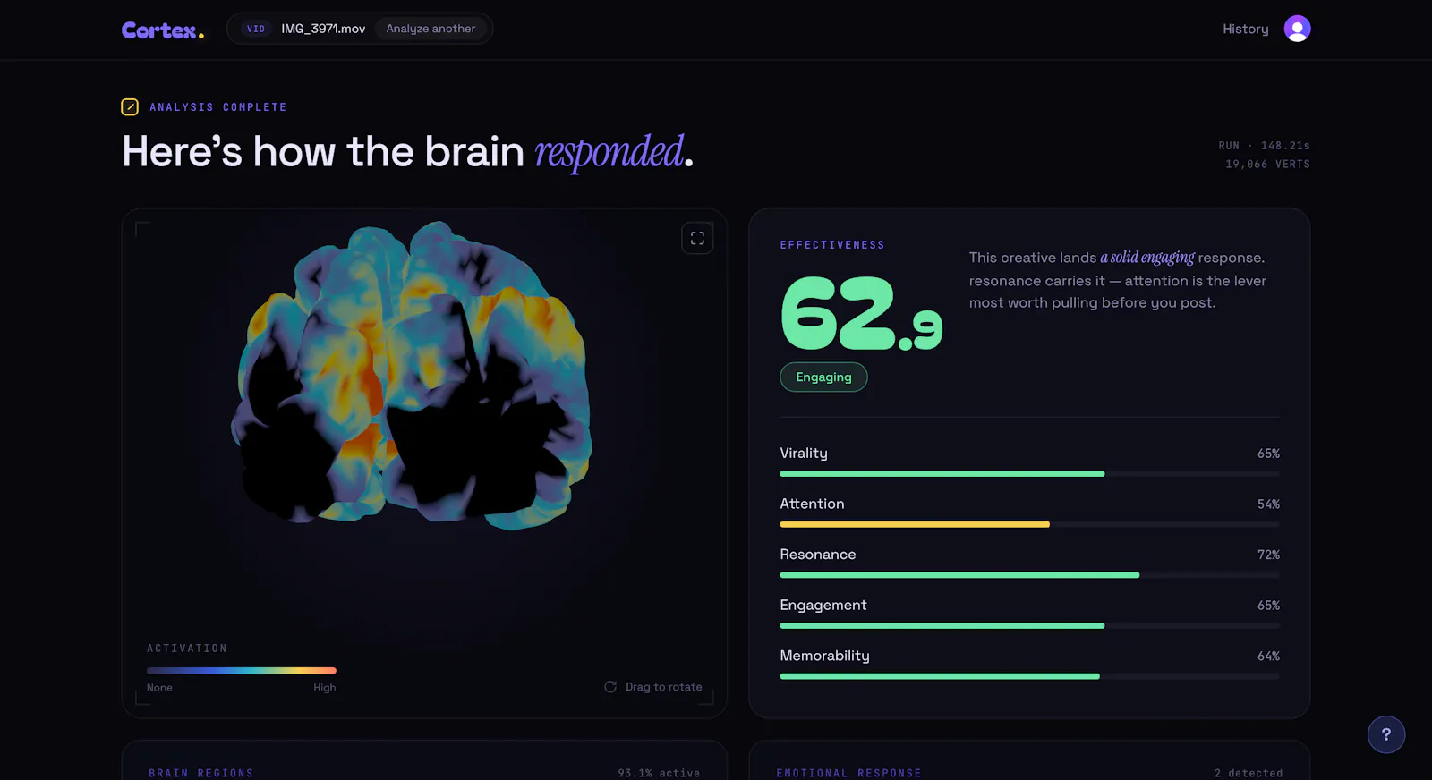 Cortex screenshot 3