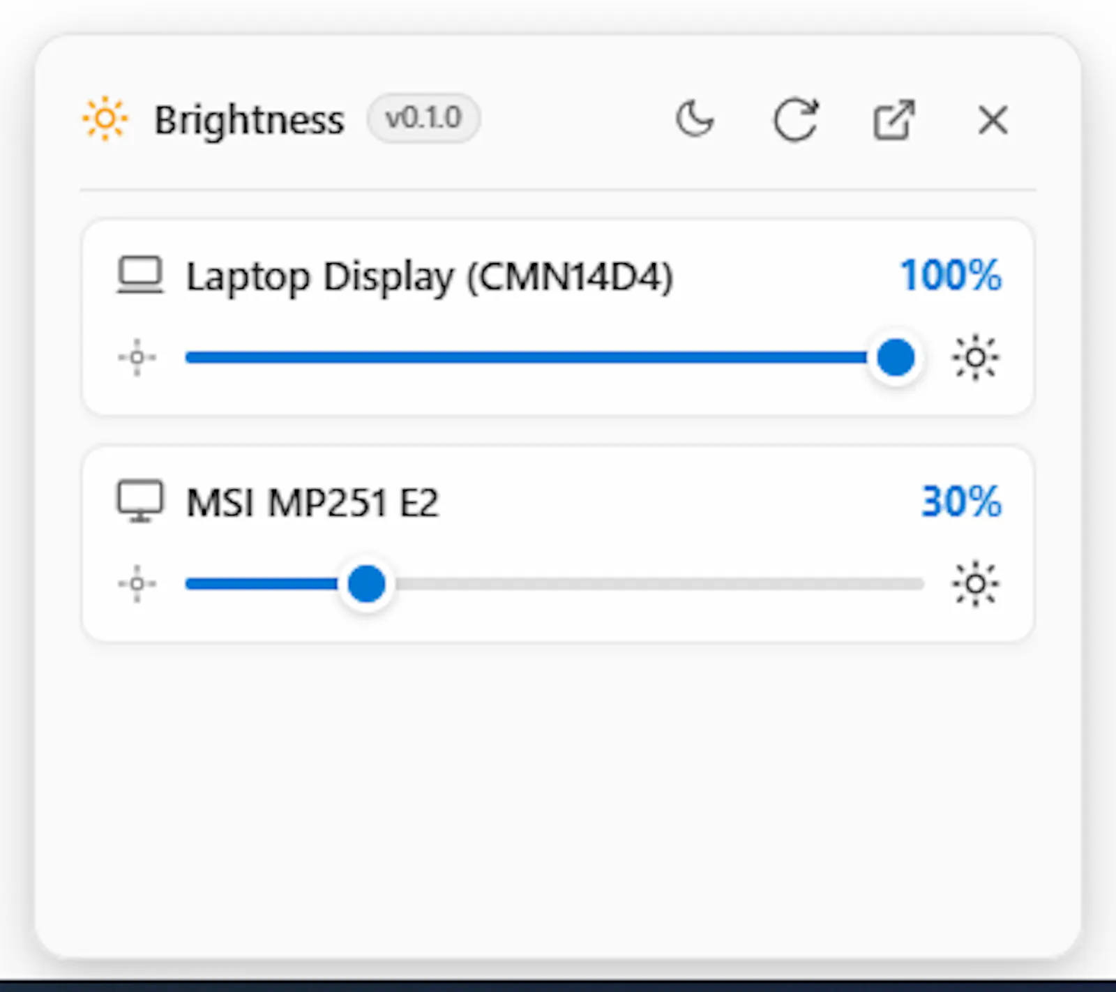 Brightness Control screenshot 3