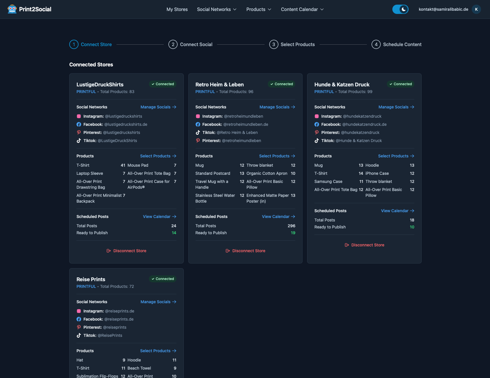 Print2Social - Screenshot 4 showing product features and functionality