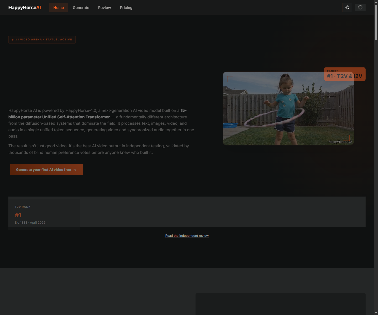 HappyHorse 1.0 gallery image