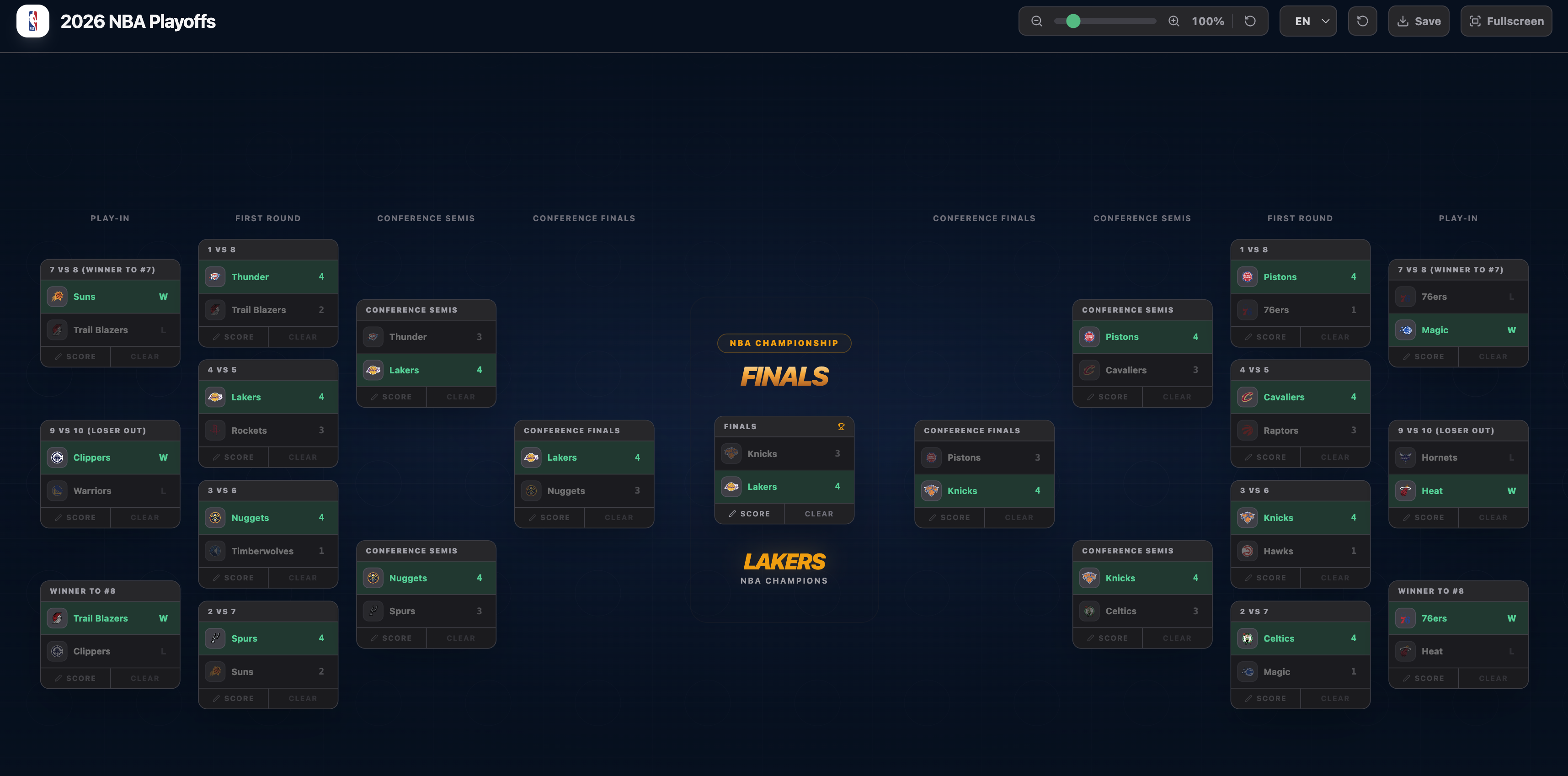 NBA Playoff Bracket gallery image