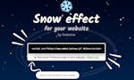 ❄️ Embed snow effect image