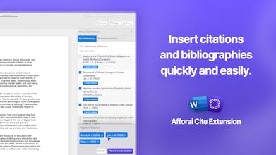 Afforai Cite Extension for MS Word gallery image