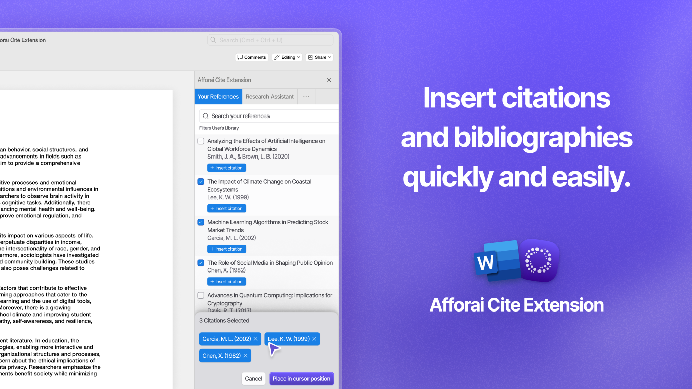 Aborai citare l'estensione per MS Word - Aggiungi citazioni alla tua scrittura in 10.000 stili media 3