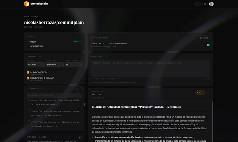 commitplain screenshot 2