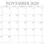 Floral october 2020 calendar free