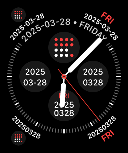 Date601 - ISO 8601 dates on your watch face media 4