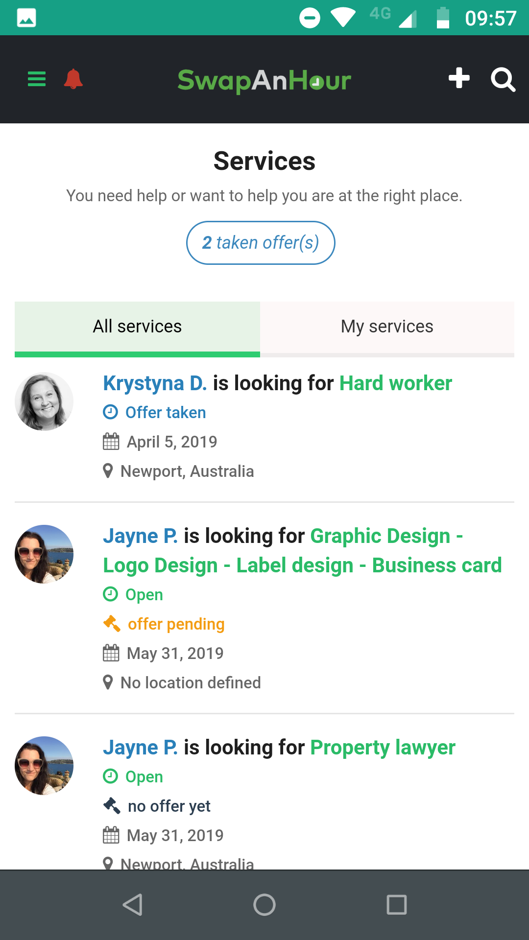 SwapAnHour gallery image