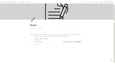 Second Brain Notion Template gallery image