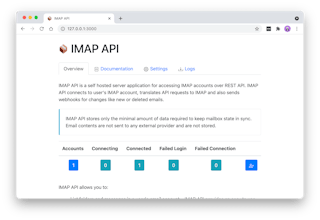 IMAP API gallery image