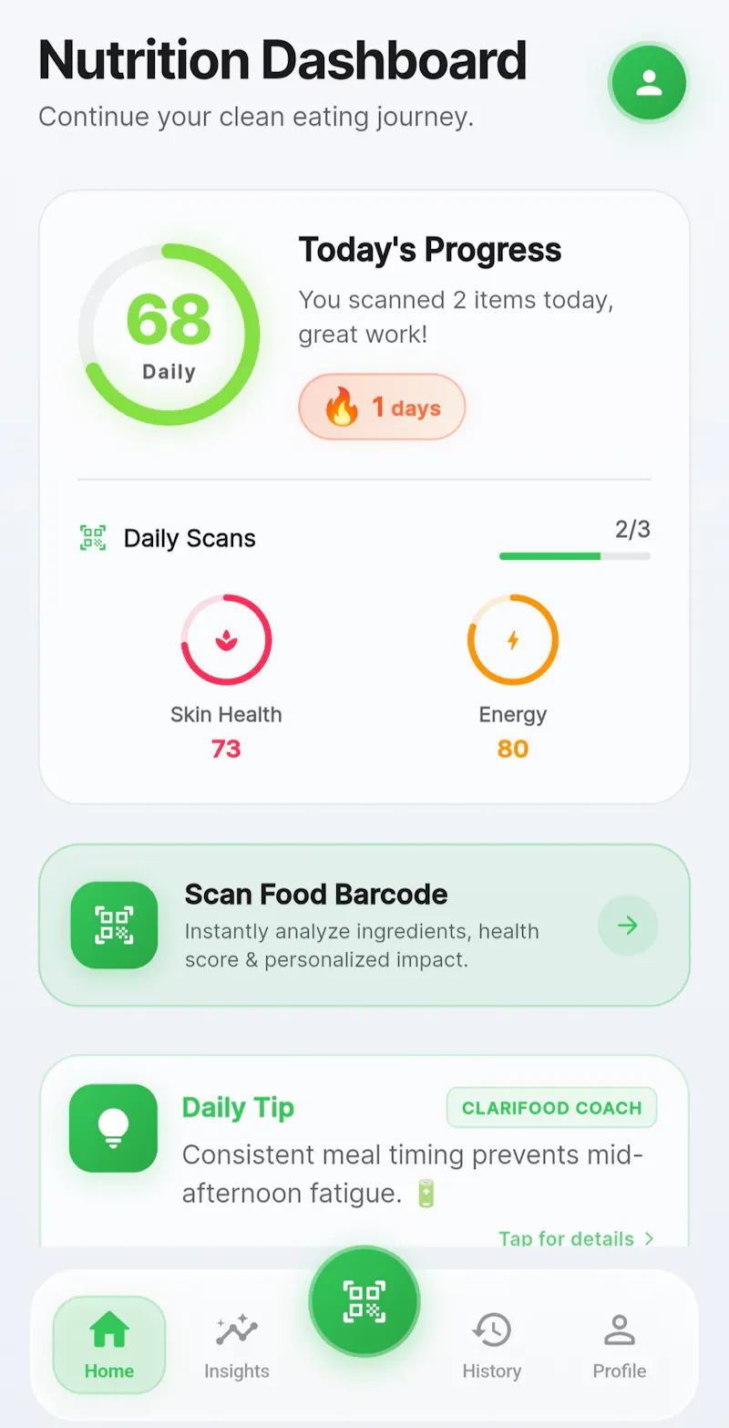ClariFood screenshot 3