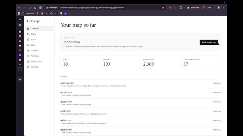 OutTrace screenshot 1 (video preview)