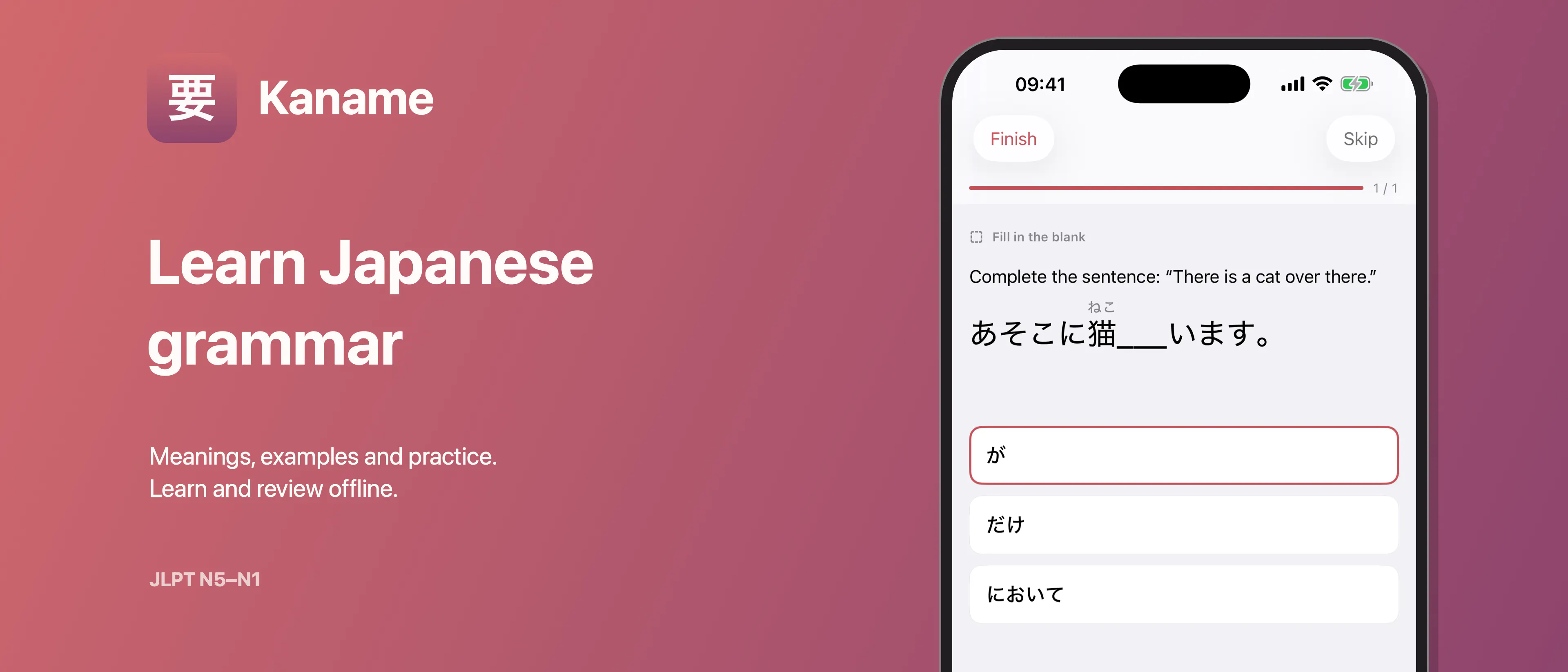 Kaname: Japanese Grammar gallery image