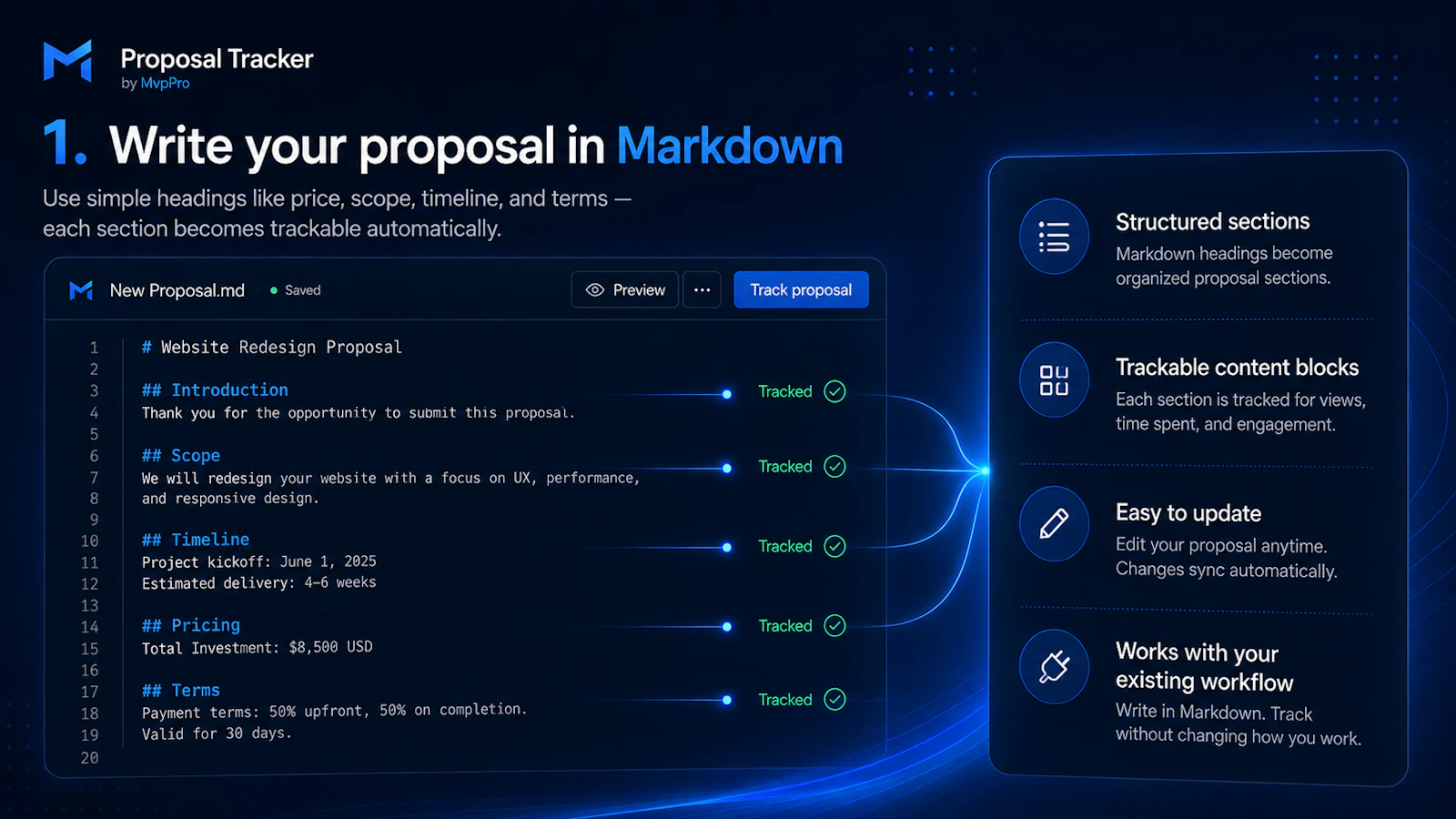 Proposal Tracker by MvpPro screenshot 3