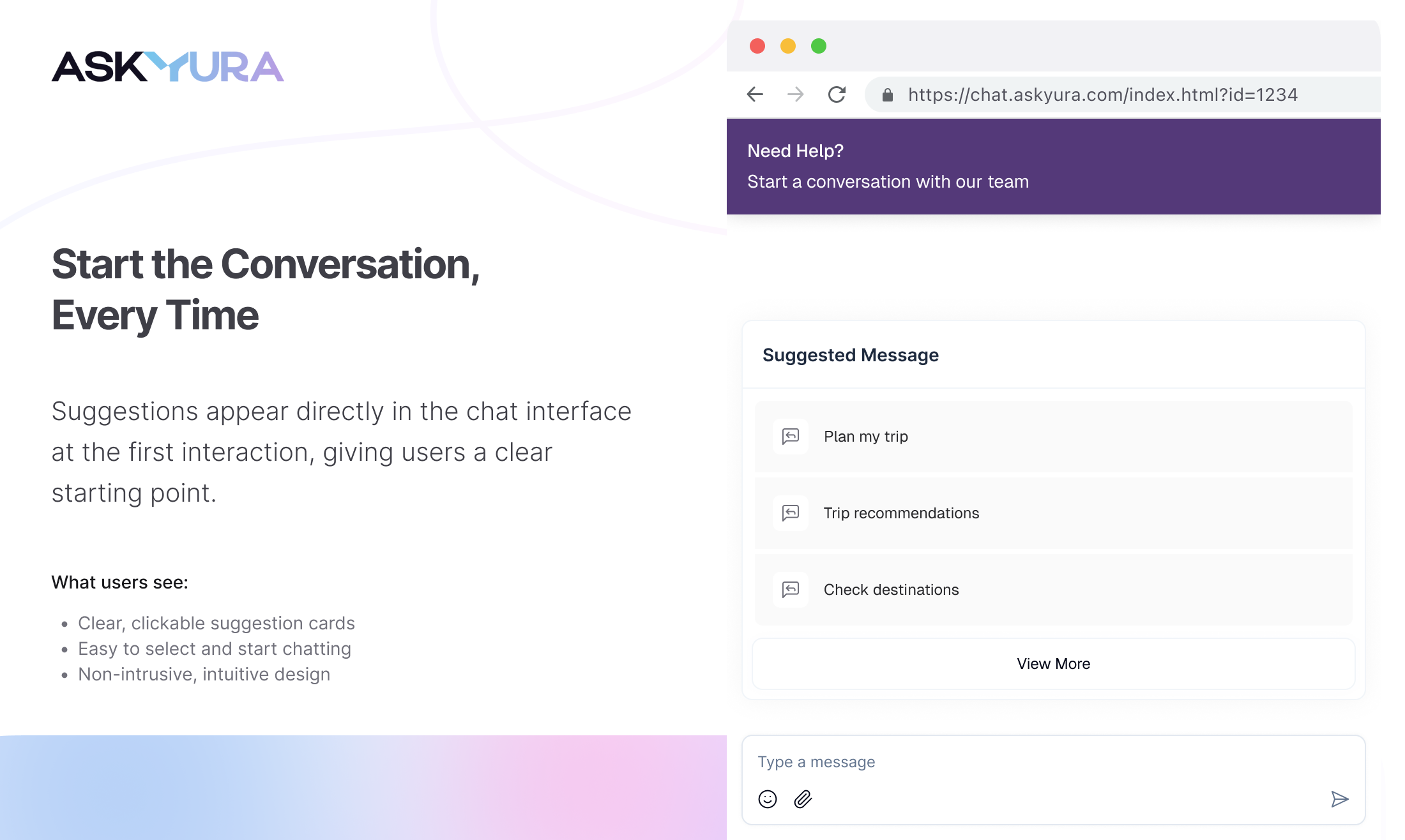 Chat Suggestions gallery image