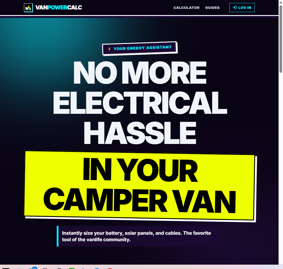 VanPowerCalc gallery image