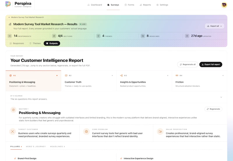 Perspiva; surveys reimagined screenshot 5