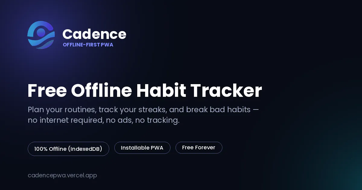 Cadence Habit Tracker gallery image