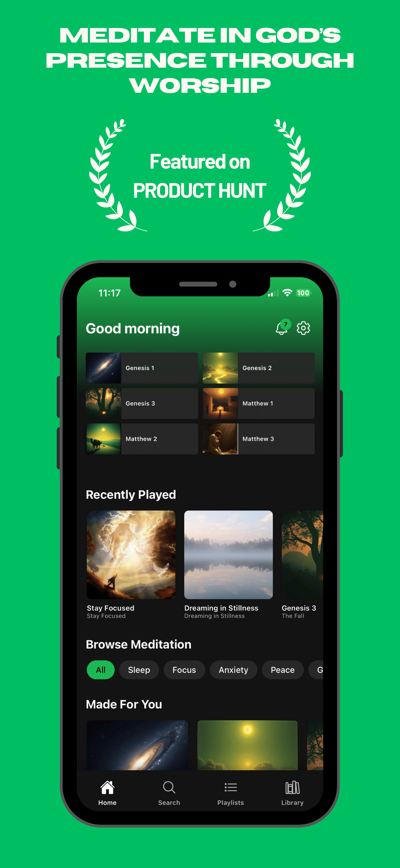 Faith Calm — Meditate on Scripture App gallery image