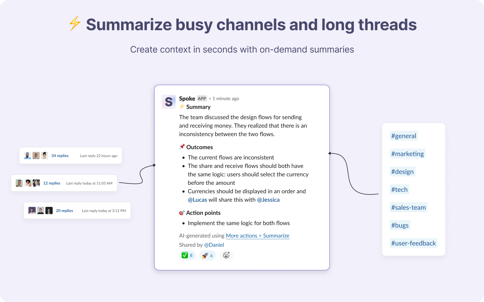Spoke.ai - Суммируйте Slack с мощным и безопасным ИИ медиа 3