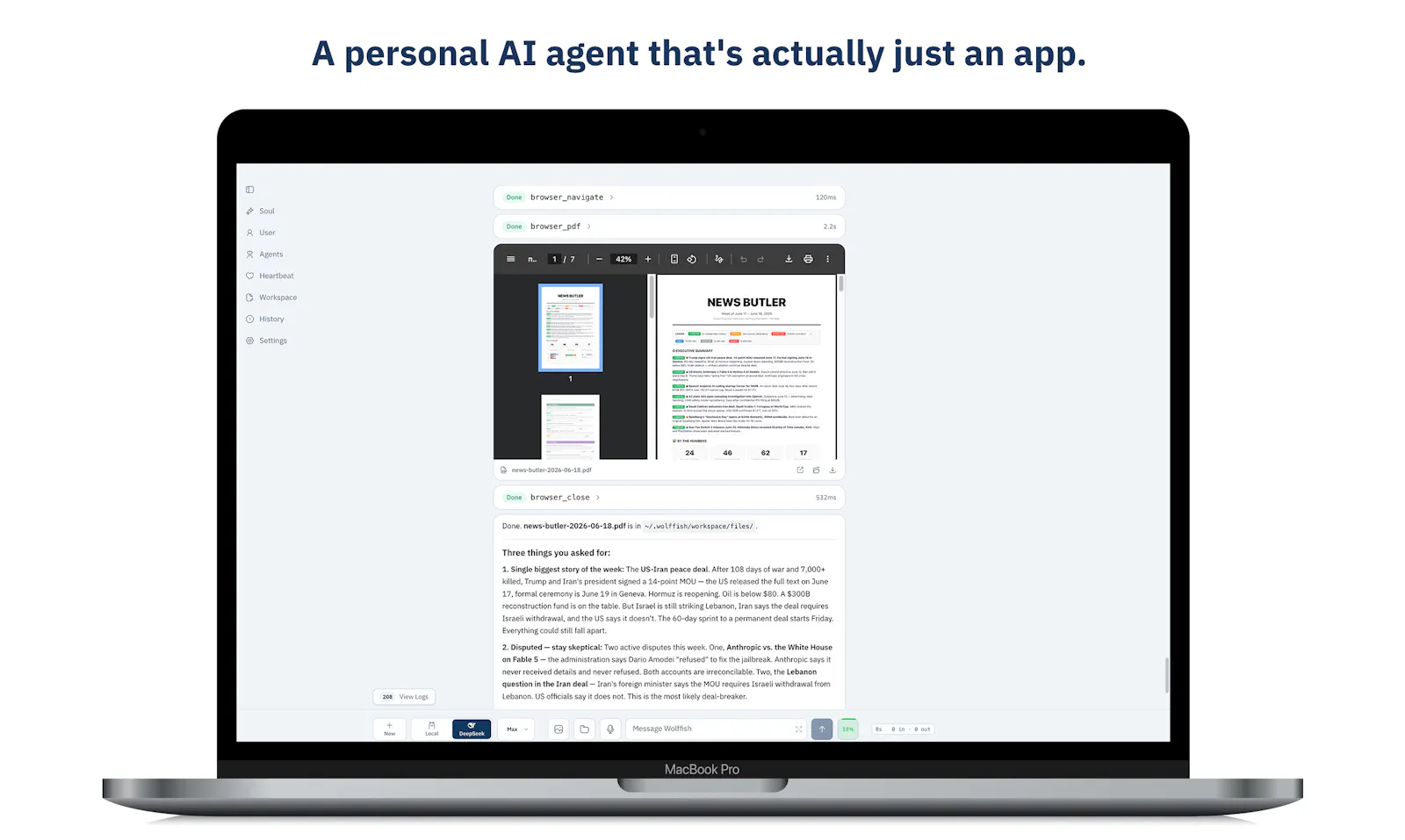 Wolffish: Personal AI Agent For Everyone screenshot 3