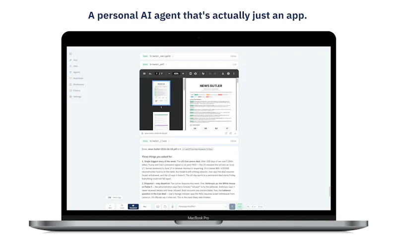 Wolffish: Personal AI Agent For Everyone screenshot 3