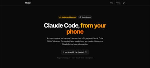 Clautel - Claude Code from your phone gallery image