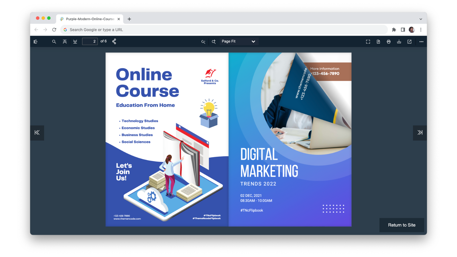 TNC PDF Flipbook Shopify -app - PDF's weergeven met interactieve flipbook in Shopify Store media 2