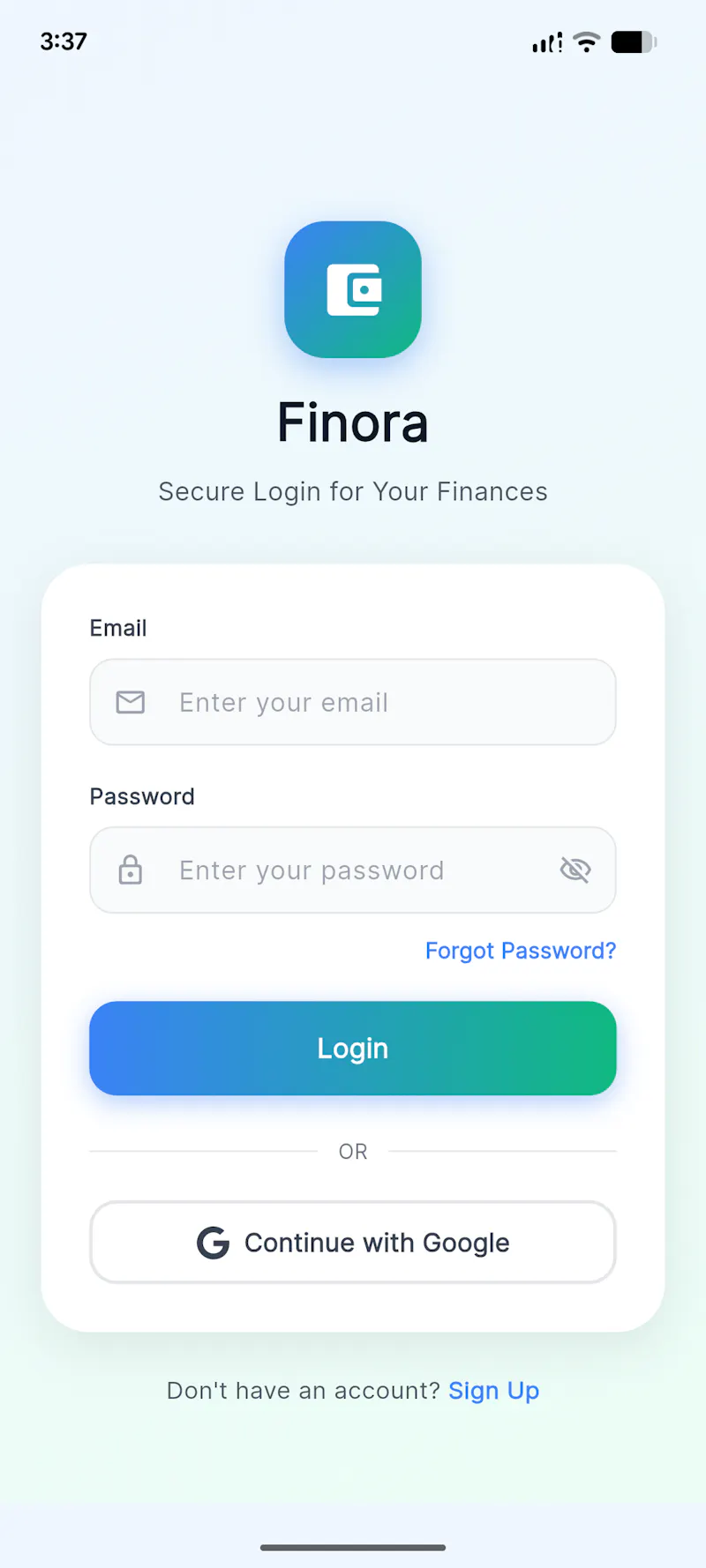 Finora screenshot 1