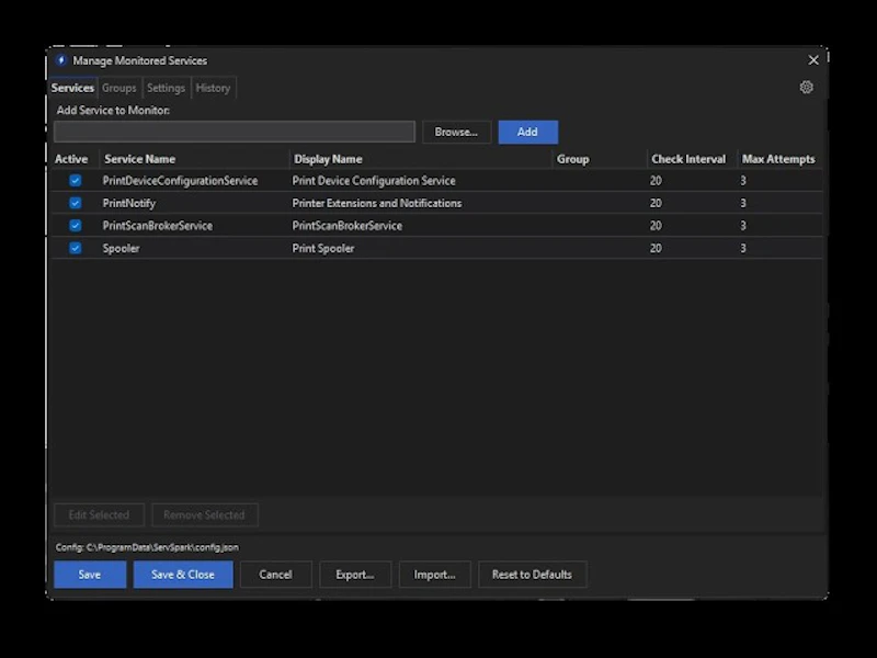 ServSpark Monitor screenshot 1 (video preview)
