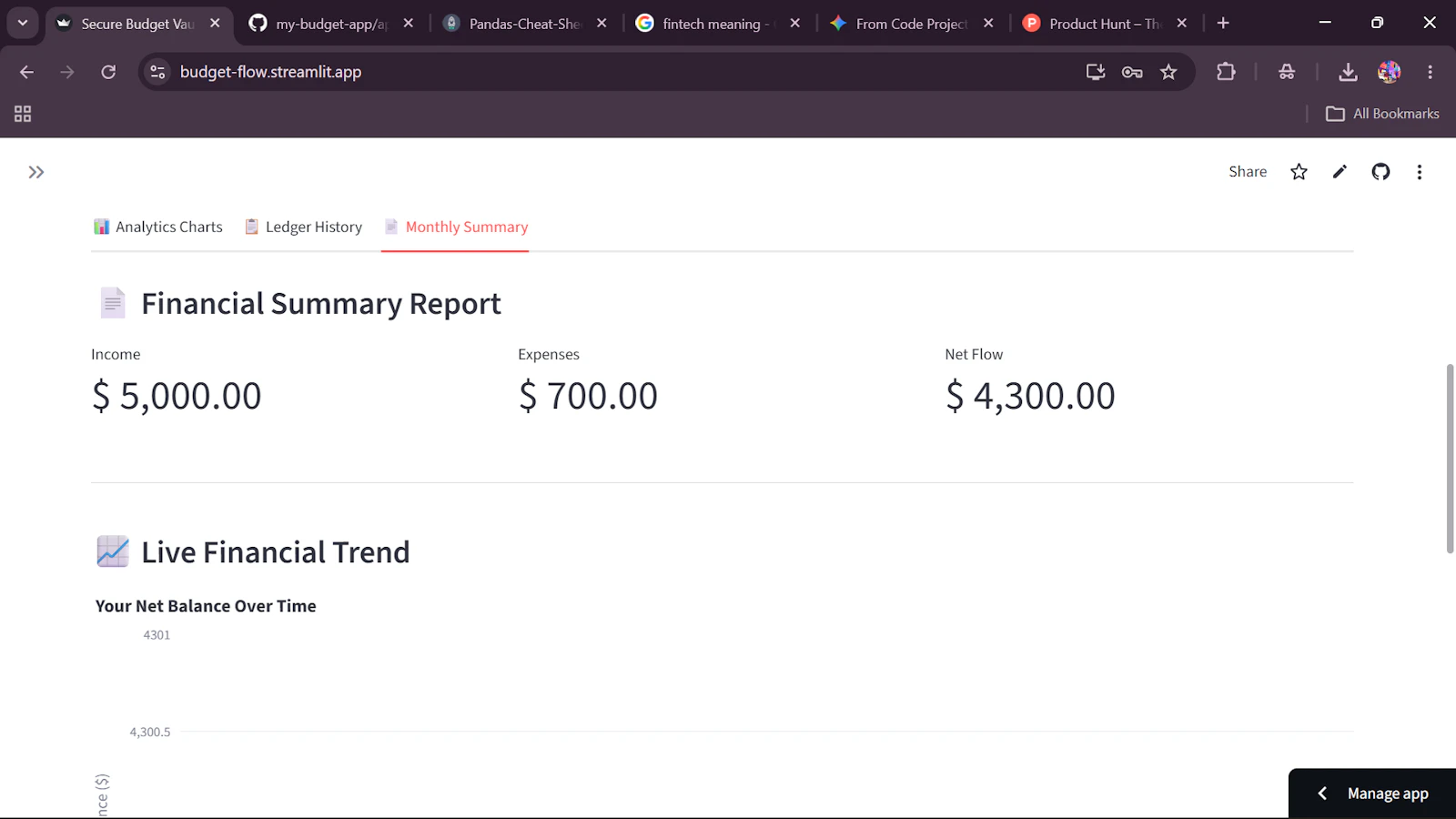 Budget-Flow screenshot 2