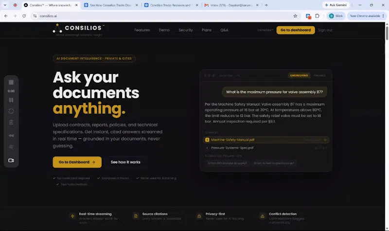 Consilios™ screenshot 1 (video preview)