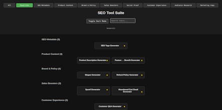 Dark Range SEO Tools (v0.3.1) gallery image