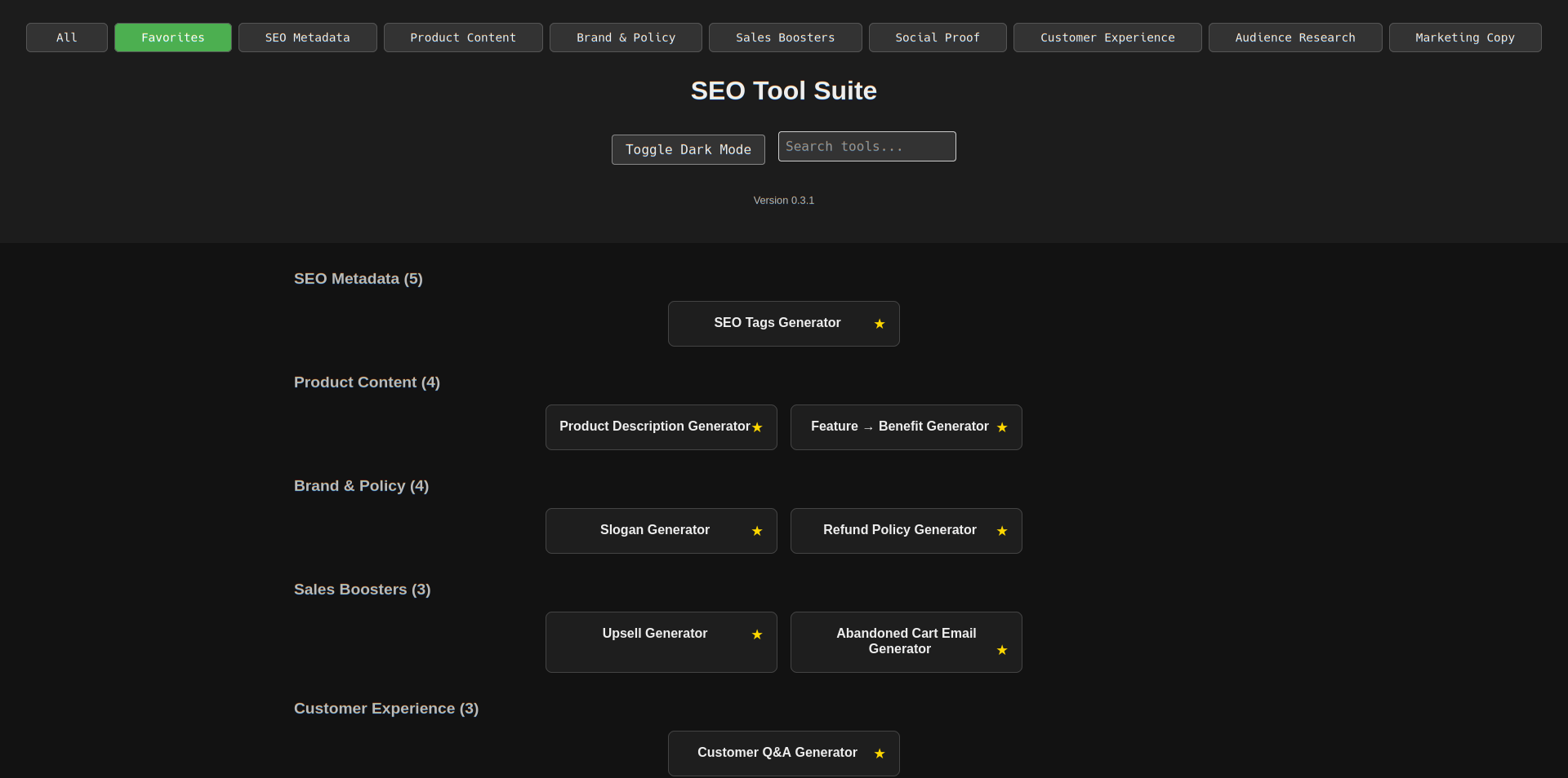 Dark Range SEO Tools (v0.3.1) media 2