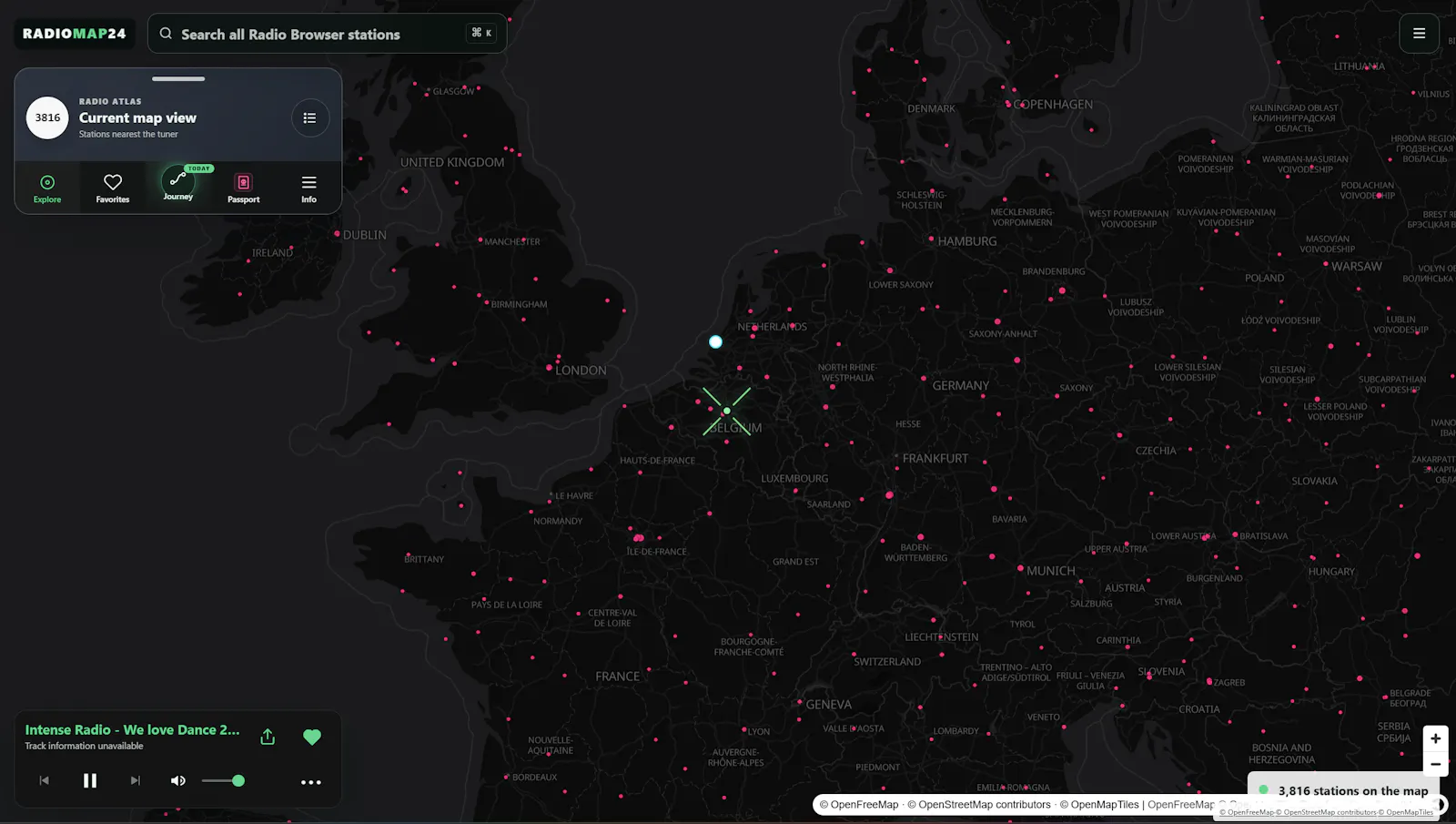 RadioMap24 screenshot 2