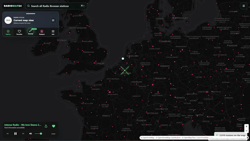RadioMap24 screenshot 2