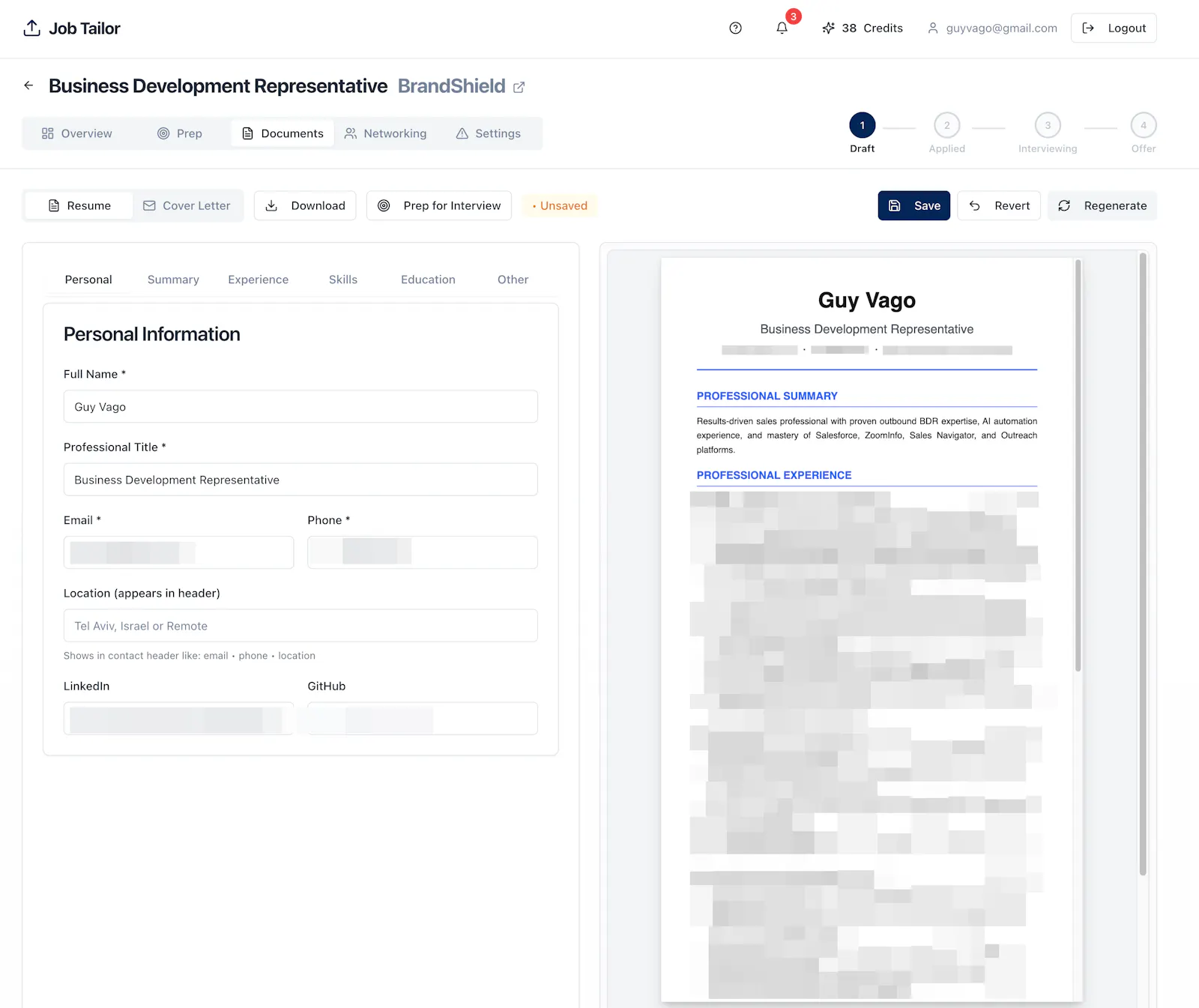 JobTailor screenshot 4