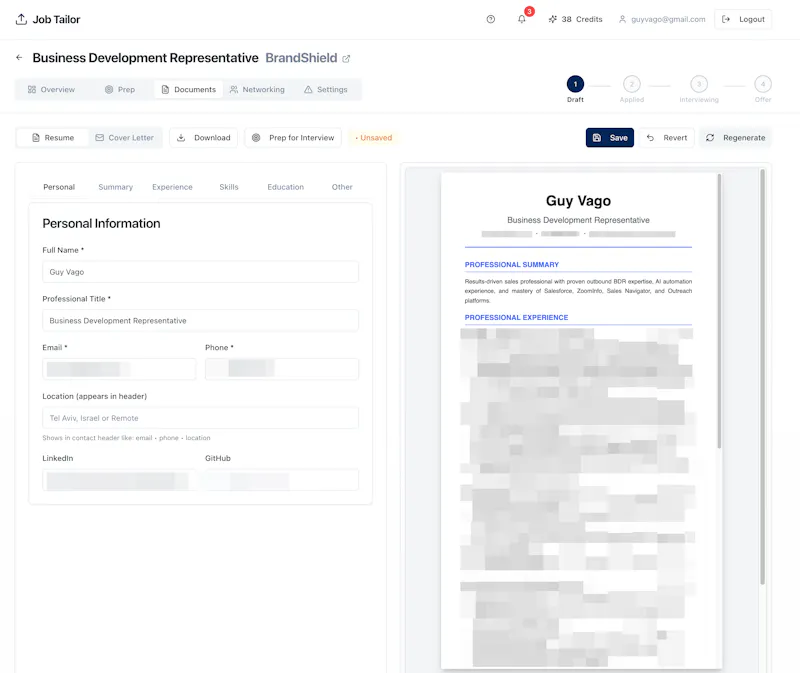 JobTailor screenshot 4