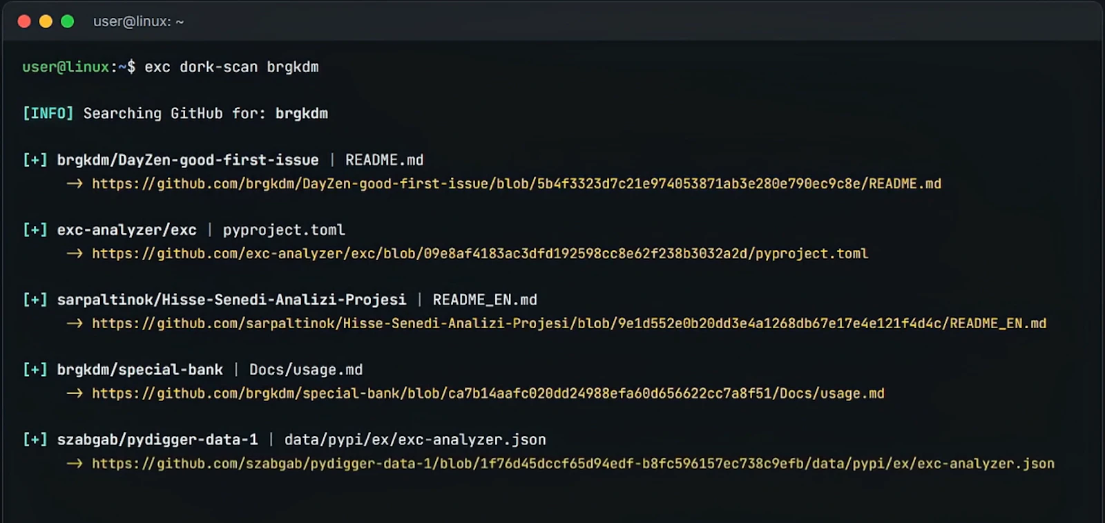 EXC Analyzer screenshot 5