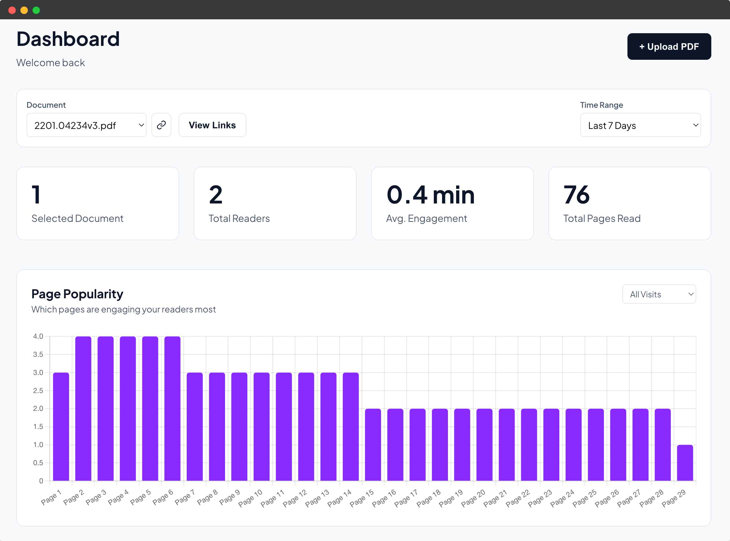 PDFAnalytics.io - Screenshot 2 showing product features and functionality