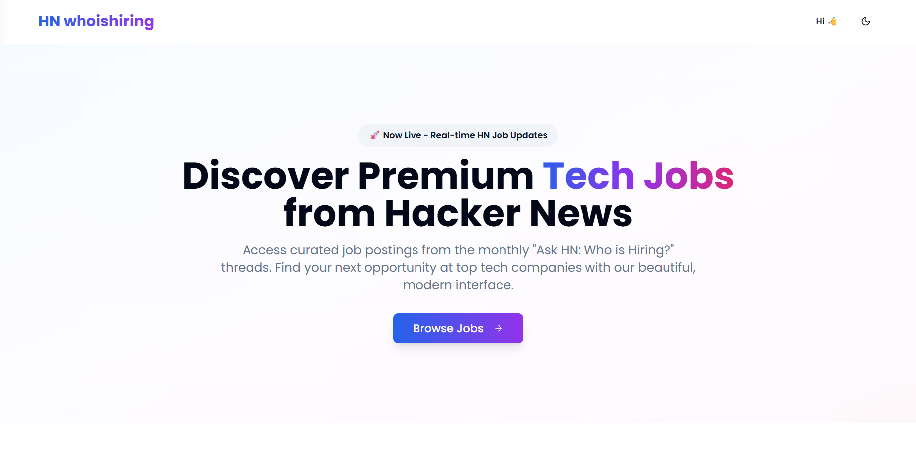 해커 뉴스 Whoishiring - Hacker News에서 프리미엄 기술 작업을 발견하십시오. 미디어 1