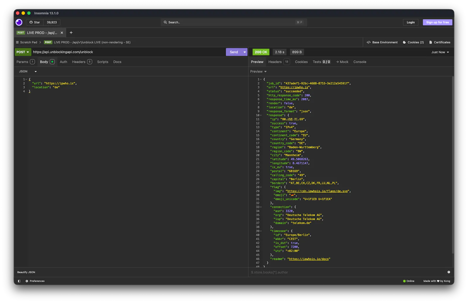 UnblockingAPI screenshot 3