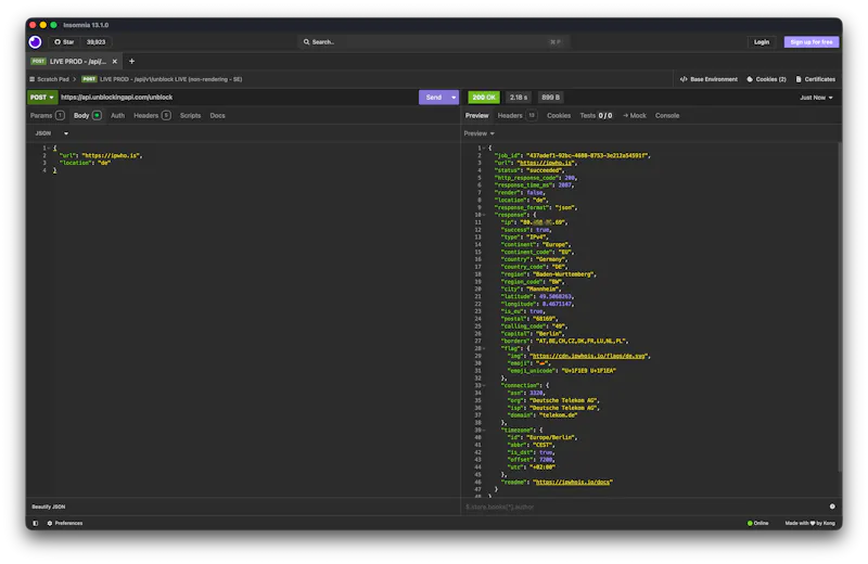 UnblockingAPI screenshot 3