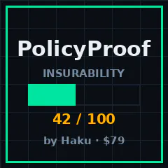 PolicyProof — AI insurance readiness logo