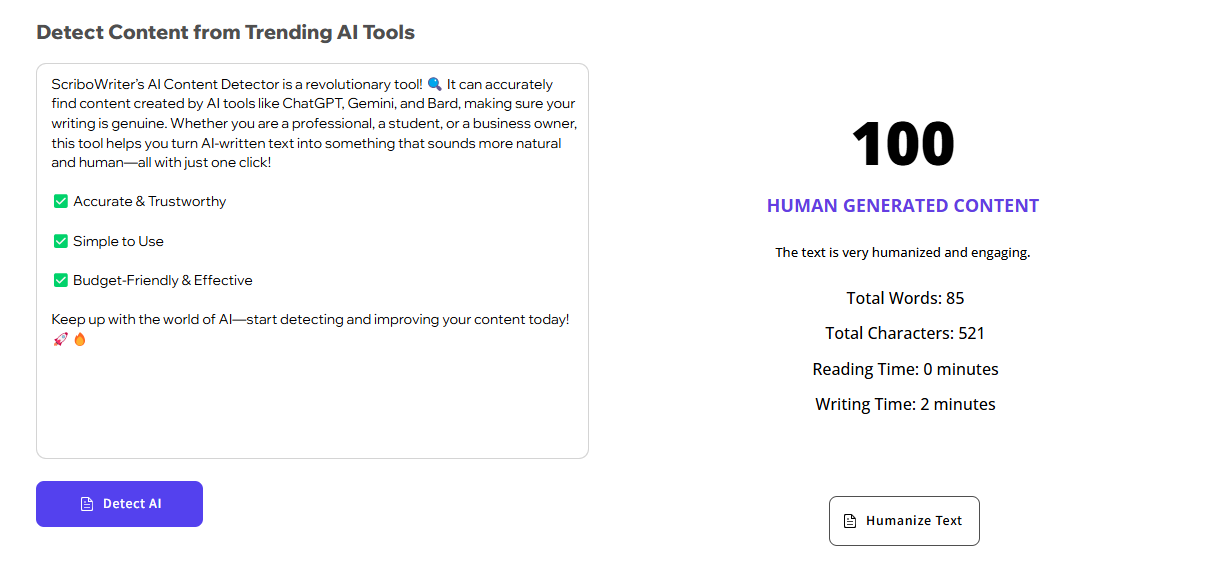 AI Content Detector gallery image