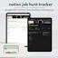 job application notion template