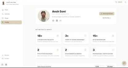 Ansh Soni Personal Portfolio gallery image